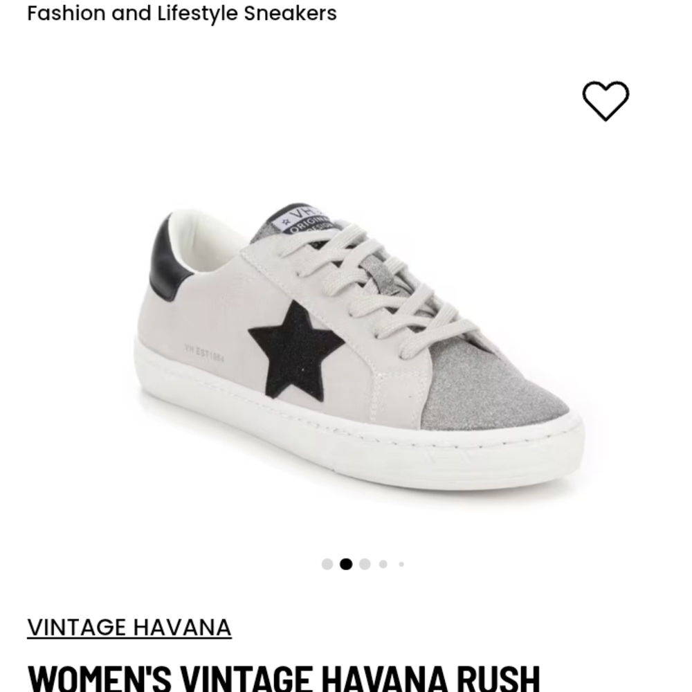 Vintage Havana Women's Low-Top Sneaker in White, Black, and Gray